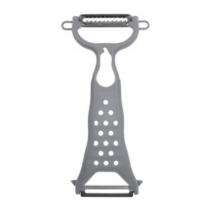 Овощечистка горизонт лезвие, пластик ручка 17,5*8см, серая BASIC 17426 Marmiton