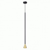 ODEON LIGHT 3884/1GB ODL20 213 черно-золотистый/металл Подвесной св-к GU10  50W 220V PIPA 75x805