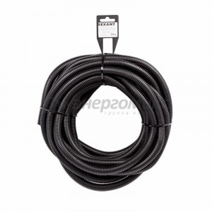 Труба автомоб. гофр. ПП разрезная d 12,7 мм (бухта 10 м, цена за бухту)  REXANT 15-1310