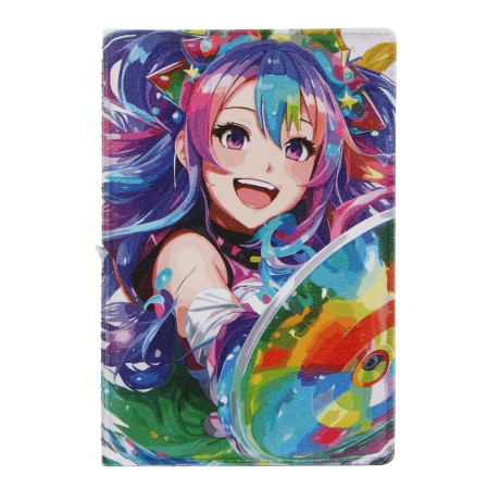 ЮL Визитница-картхолдер на 10 карт, с удерживающей резинкой, ПВХ, 10,4х7см, 6 дизайнов