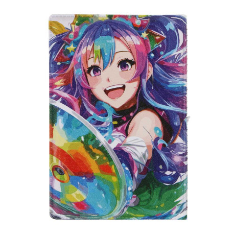 ЮL Визитница-картхолдер на 10 карт, с удерживающей резинкой, ПВХ, 10,4х7см, 6 дизайнов