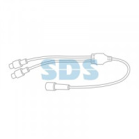 Разветвитель -Y д/гирлянд ул. Professional (1 вход, 2 выхода) белый ПВХ Neon Night 315-404