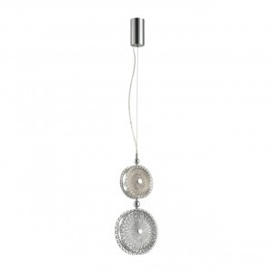 ODEON LIGHT 5416/13LC L-VISION ODL_EX23 52 хром/св.сер/корич стекло Подвес LED 13W 4000K CARAMELLA