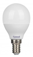 General Шар P45 E14 20W(1270lm) 6500K 6K 45x80 пластик/алюм GLDEN-G45F-20-230-E14-6500 661484