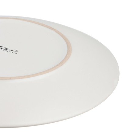 MILLIMI Тарелка десертная 20х2.5см, керамика, белый