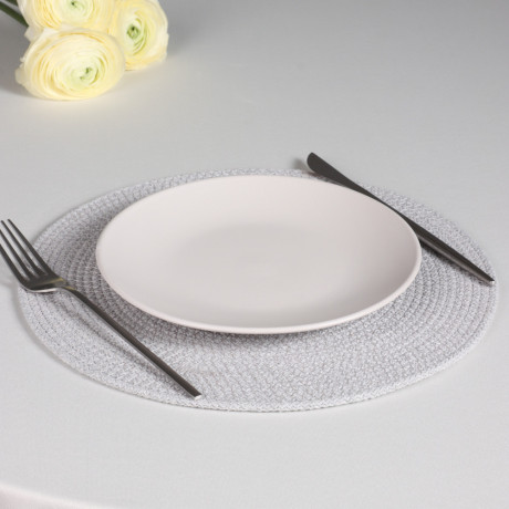 MILLIMI Тарелка десертная 20х2.5см, керамика, белый