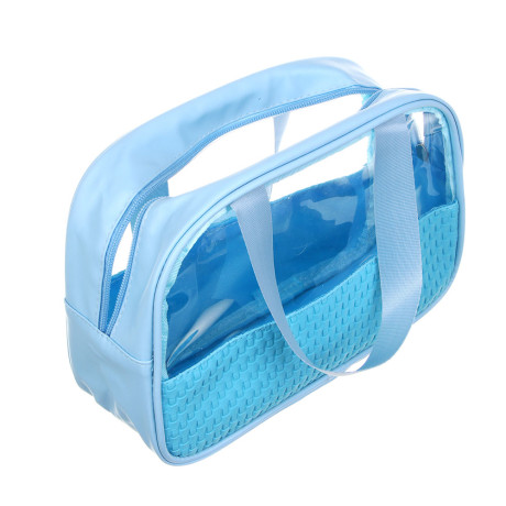 ЮL Косметичка банная с ручками, ПВХ, 24,5х16,5х7см, 3 цвета