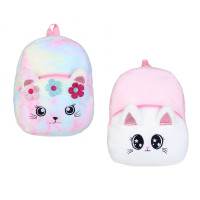 ИГРОЛЕНД Рюкзак детский мягкий &quot;Котёна&quot;, 23х29х8 см, полиэстер, металл, 2 вида