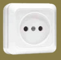 EKF Рим роз. ОУ 1 мест. 10А белый (шторки) ENR10-022-100