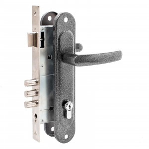 Д-град Зенит ЗВ4-85.3-02 серебро м/о 85 мм Замок врезной с/руч10)