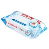 Салфетки влажные 80 шт., Лайма универс., очищающие, д/всей семьи, 128080