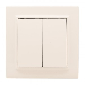 EKF Минск Выключатель 2-кл. СП 10А бежевый ERV10-023-20