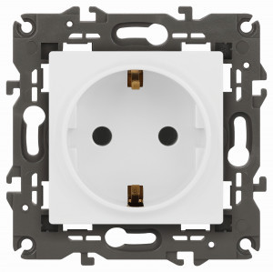 ЭРА Elegance мех. роз. СУ 1 мест. (земля) 16A 250В белый матовый 14-2101-01М 65800