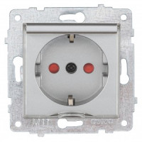 OVIVO мех. роз. СУ 1 мест. (земля, шторки, крышка) серебро (ко всем рамкам) 600-000310-243