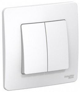 Systeme Electric BLANCA выкл. СУ 2 кл. 6А бел. (пл.осн.) BLNVS006501 (10!)