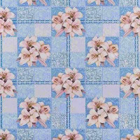 Клеенка н/о 135*20  ПЕРФЕКТ 408/1(лилия,гол) Тверь