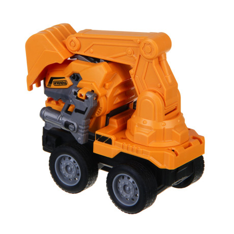 ИГРОЛЕНД Машинка инерционная Дино-спецтехника, трансформация при ударе, ABS, 19x22x6см