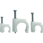 EKF скоба круглая пластиковая  4 мм (уп. 50 шт., цена за уп.) для крепления кабеля plcn-sr-4