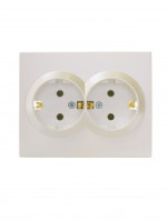 Lezard VESNA роз. земля СУ 2 мест. 16А перламутр. (ПБТ) (корп. ABS) 742-3000-127B