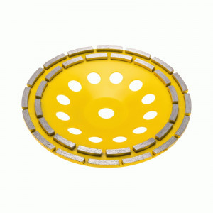 KRANZ Чашка алмазная шлифовальная, двухрядная, 230х22,2мм KR-90-0254