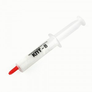 Термопаста КПТ-8 кремний-органическая на основе оксида цинка, 20 г,  шприц
