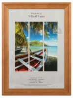 Фоторамка Image Art С18 15х21 дерев. сосны, бронза, вставка-прозр. пласт. (58шт) 53161