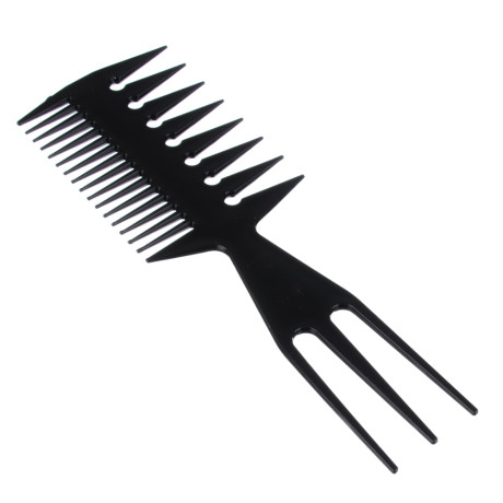 Набор профессиональных расчесок-гребней тм ЮНИLOOK, 10пр., пластик, черный