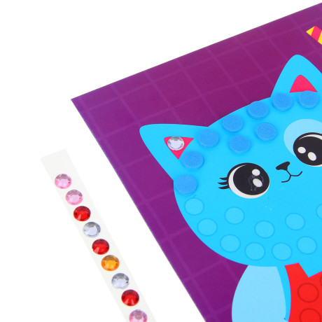 ХОББИХИТ Аппликация самоклеящаяся «Веселый день», бумага, ЭВА, 16,5х23,5см, 6-12 дизайнов