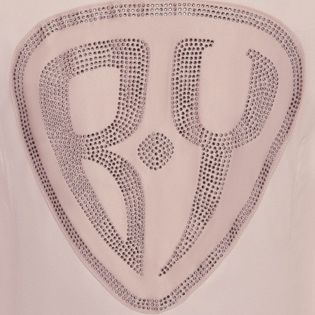 Пиджак со стразами, экокожа, унисекс, розовый, разм.M