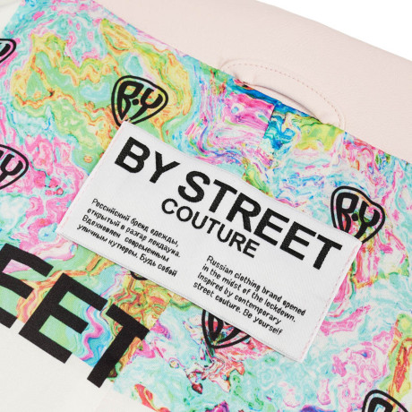 Пиджак со стразами, экокожа, унисекс, розовый, разм.M