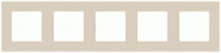 ЭРА 12 рамка СУ 5 мест. Классик, слоновая кость 12-5205-02