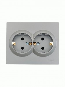 Lezard VESNA роз. СУ 2 мест. 16А  платина (шторки) (ПБТ) (корпус ABS) 742-3500-178B