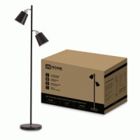 ASD/InHome св-к напольный торшер ТНО 01-2Ч 2х60W E27 черный 250x130x1400 9625
