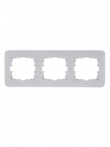 Lezard KARINA LIFE рамка 3 мест. (горизонт.) б/вст бел. (ABS) 708-0200-148