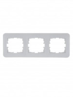 Lezard KARINA LIFE рамка 3 мест. (горизонт.) б/вст бел. (ABS) 708-0200-148