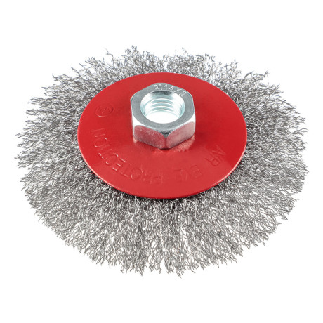 ЕРМАК Щетка металл. для УШМ 100мм/М14 (тарелка)