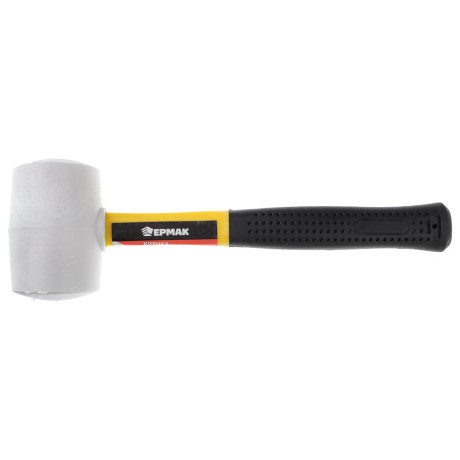 ЕРМАК Киянка, белая резина, фибергласовая обрезиненная рукоятка 460гр