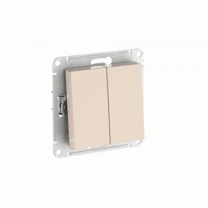 Systeme Electric ATLASDESIGN мех. выкл. (перекл. проходн) СУ 2 кл. 10А(автоклем)БЕЖ ATN000265S (20!)