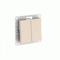 Systeme Electric ATLASDESIGN мех. выкл. (перекл. проходн) СУ 2 кл. 10А(автоклем)БЕЖ ATN000265S (20!)