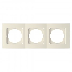 Nilson TOURAN  рамка СУ 3 мест. крем. 24120093