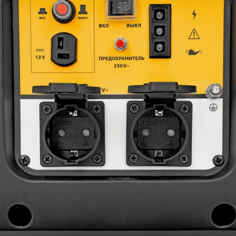 Генератор инверторный GT-2200iS, 2.2 кВт, 230 В, бак 4 л, закрытый корпус, ручной старт Denzel