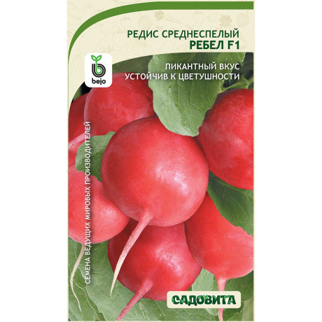 Редис Ребел F1 1гр Bejo/Садовита Ц