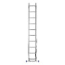 Лестница, 2 х 10 ступеней, алюминиевая, двухсекционная, Сибртех