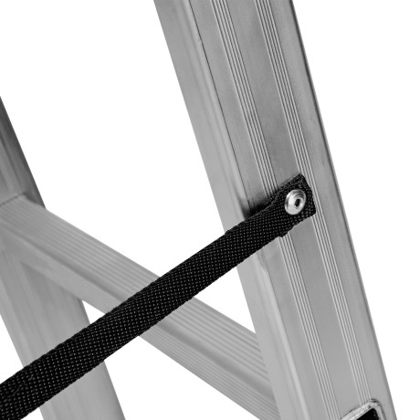 Лестница, 2 х 10 ступеней, алюминиевая, двухсекционная, Сибртех