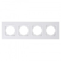 Nilson рамка 4 мест. ALEGRA, белый 25110094