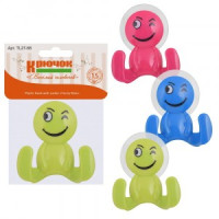 Крючок на присоске &quot;Веселый человечек&quot; (кратность 6шт!!!), сталь, пластик TL27-68 Мультидом