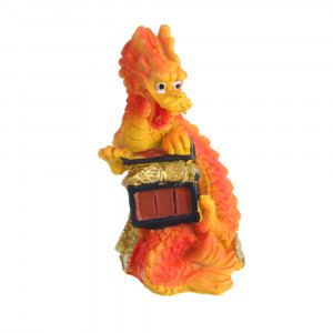 СНОУ БУМ Сувенир &quot;Китайский огненный дракон&quot;, оранжевый 5х4х9, полистоун