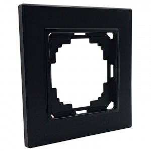 Nilson ALEGRA рамка СУ 1 мест. матовый черный 25380091