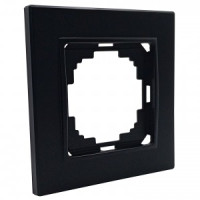 Nilson ALEGRA рамка СУ 1 мест. матовый черный 25380091