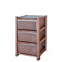 Комод 3-секционный ВИОЛА коричневый Эльфпласт 339